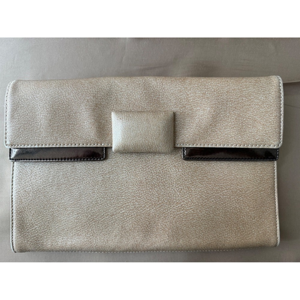 Rare Archival BCBG MAX AZRIA Runway 2008 Metallic Shoulder Bag Clutch